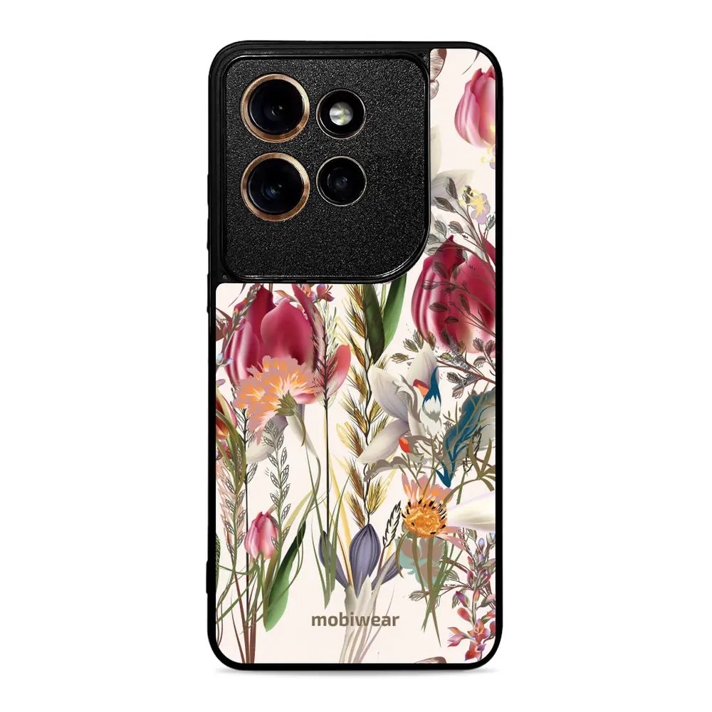 Lesklý kryt Mobiwear Glossy - Motorola Edge 50 Neo - G031G - Rozkvetlá louka
