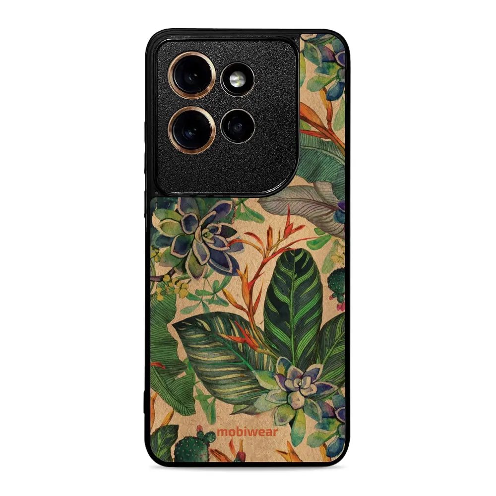 Lesklý kryt Mobiwear Glossy - Motorola Edge 50 Neo - G036G - Sukulenty