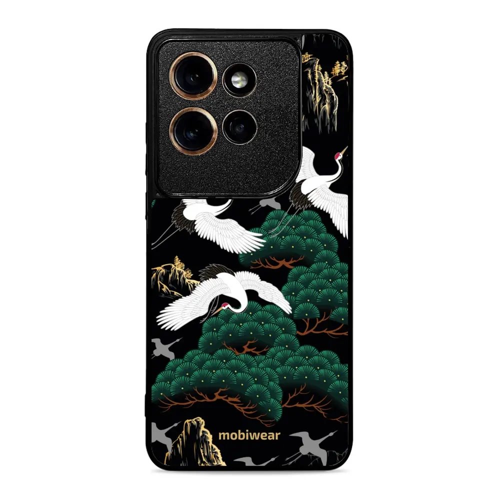 Lesklý kryt Mobiwear Glossy - Motorola Edge 50 Neo - G042G - Jeřábi