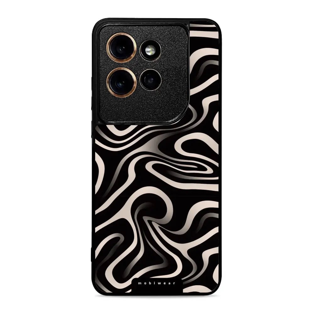 Lesklý kryt Mobiwear Glossy - Motorola Edge 50 Neo - GA63G Vlnky a linky