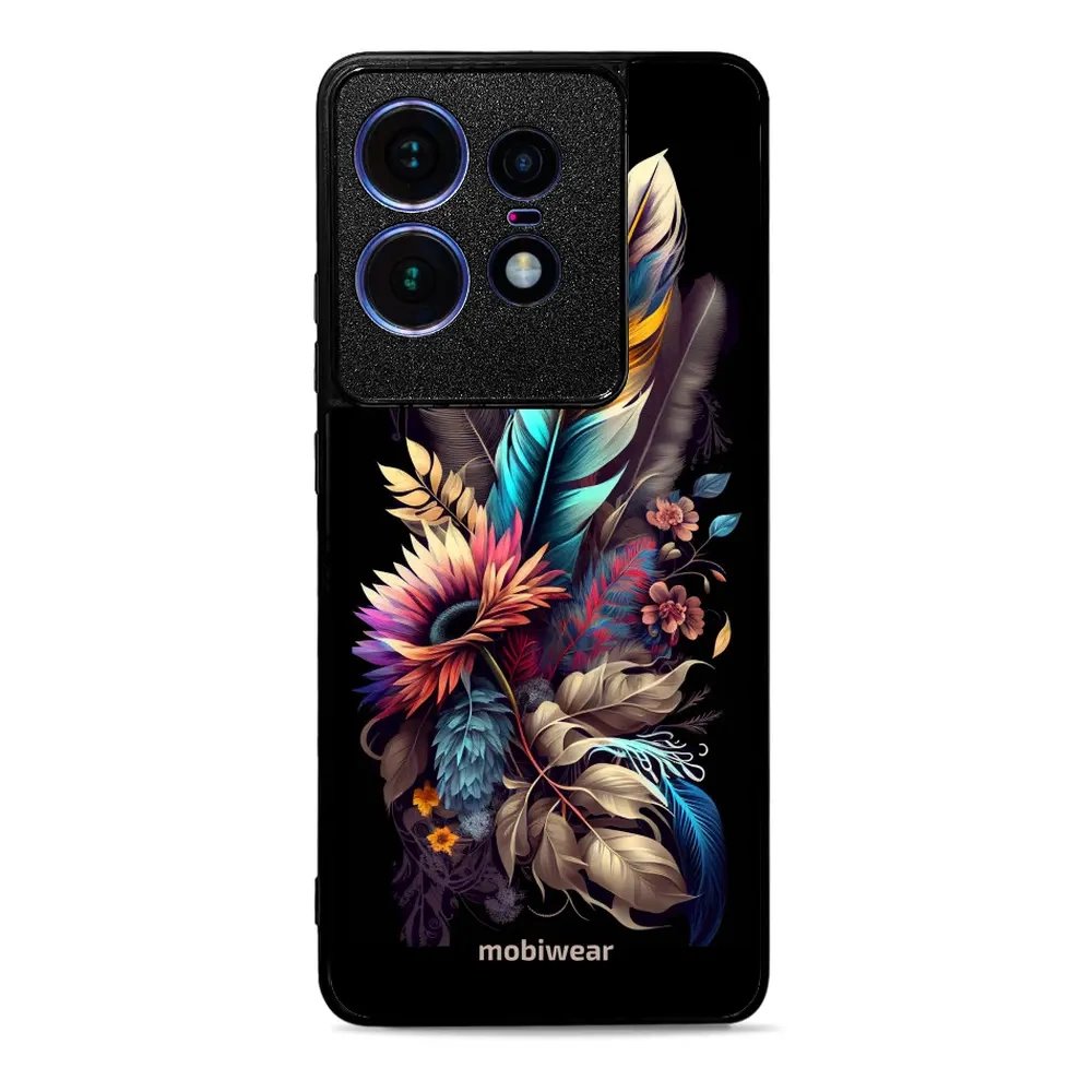 Lesklý kryt Mobiwear Glossy - Motorola Edge 50 Pro - G011G Kytice s pírkem