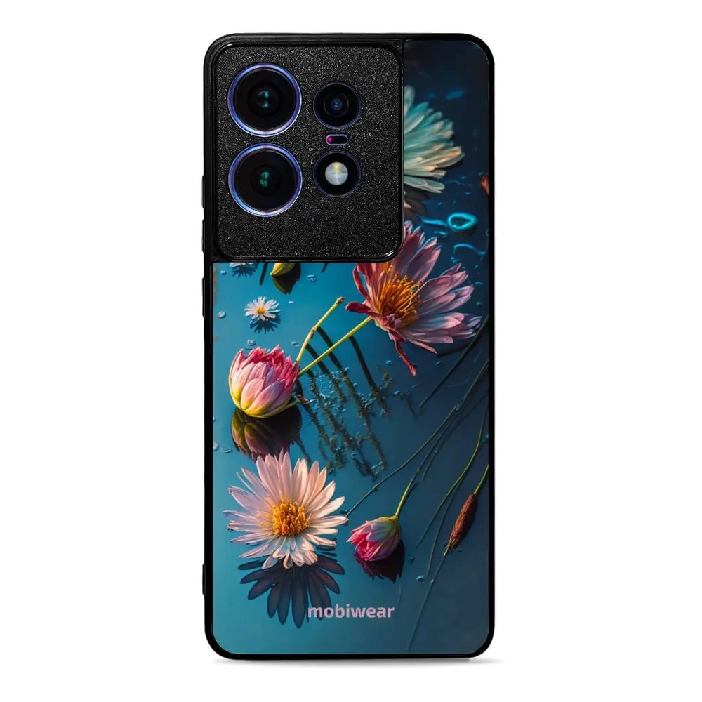 Lesklý kryt Mobiwear Glossy - Motorola Edge 50 Pro - G013G Květy na hladině