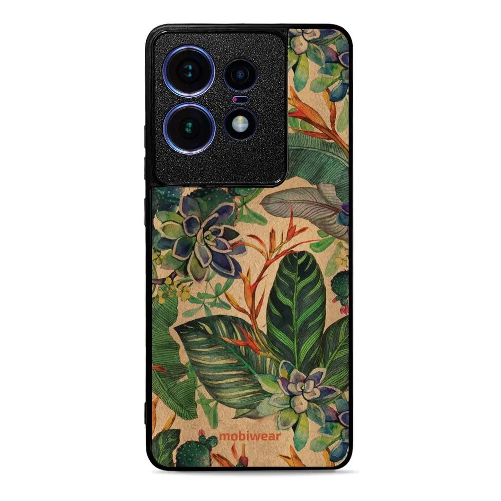 Lesklý kryt Mobiwear Glossy - Motorola Edge 50 Pro - G036G - Sukulenty