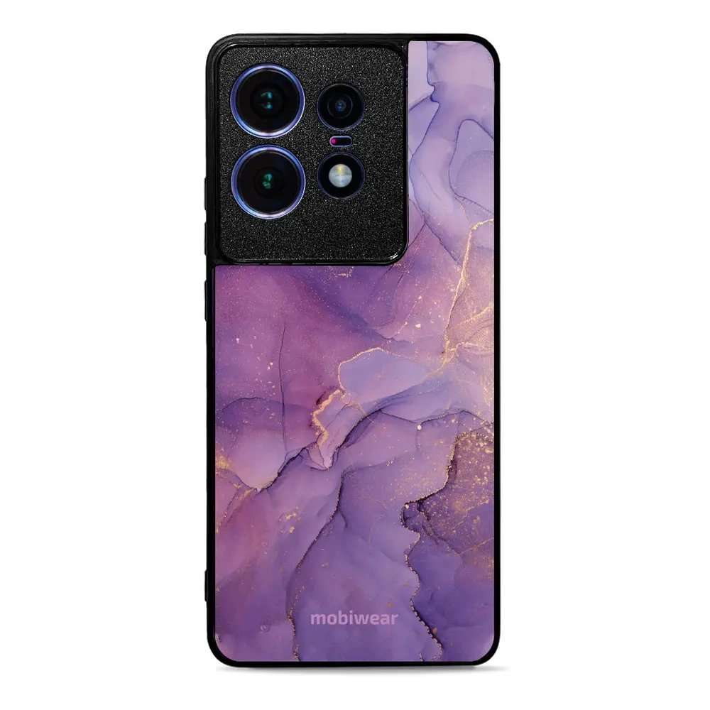 Lesklý kryt Mobiwear Glossy - Motorola Edge 50 Pro - G050G - Fialový mramor