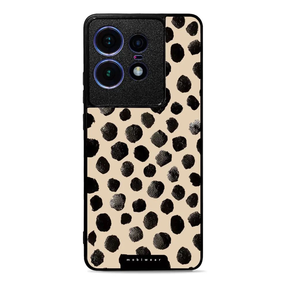 Lesklý kryt Mobiwear Glossy - Motorola Edge 50 Pro - GA50G Černé puntíky