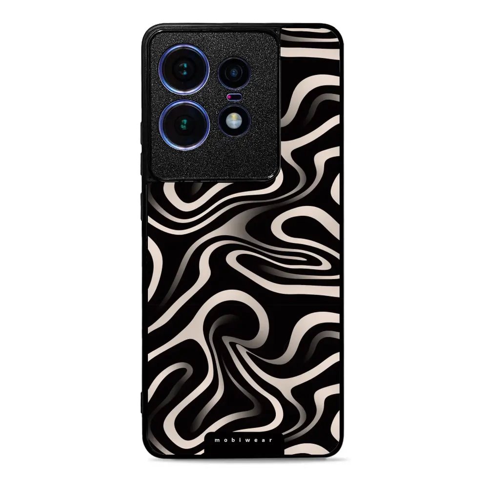 Lesklý kryt Mobiwear Glossy - Motorola Edge 50 Pro - GA63G Vlnky a linky