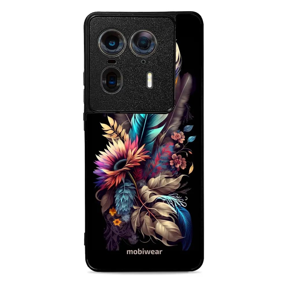 Lesklý kryt Mobiwear Glossy - Motorola Edge 50 Ultra - G011G Kytice s pírkem