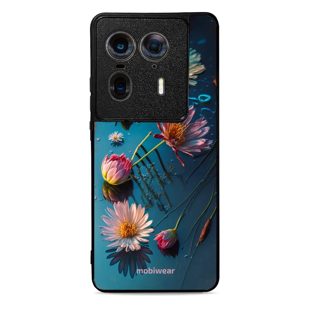 Lesklý kryt Mobiwear Glossy - Motorola Edge 50 Ultra - G013G Květy na hladině