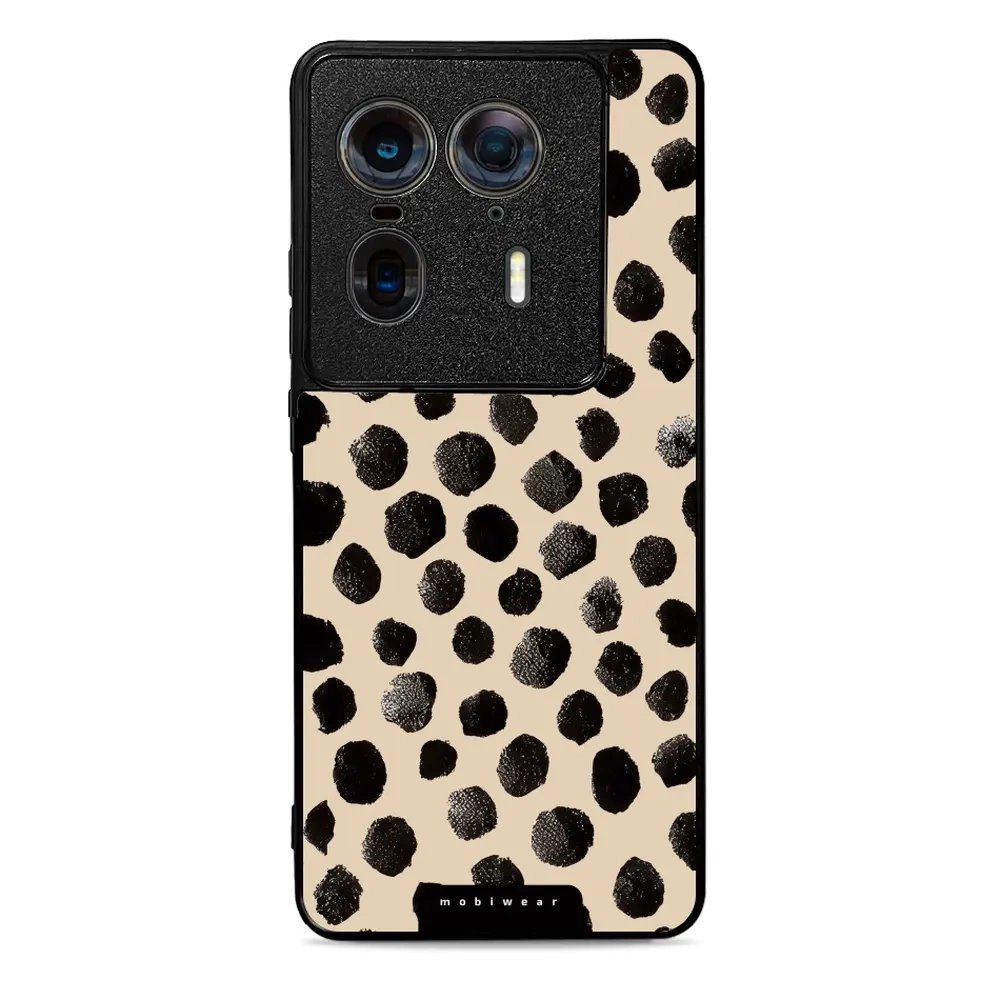 Lesklý kryt Mobiwear Glossy - Motorola Edge 50 Ultra - GA50G Černé puntíky