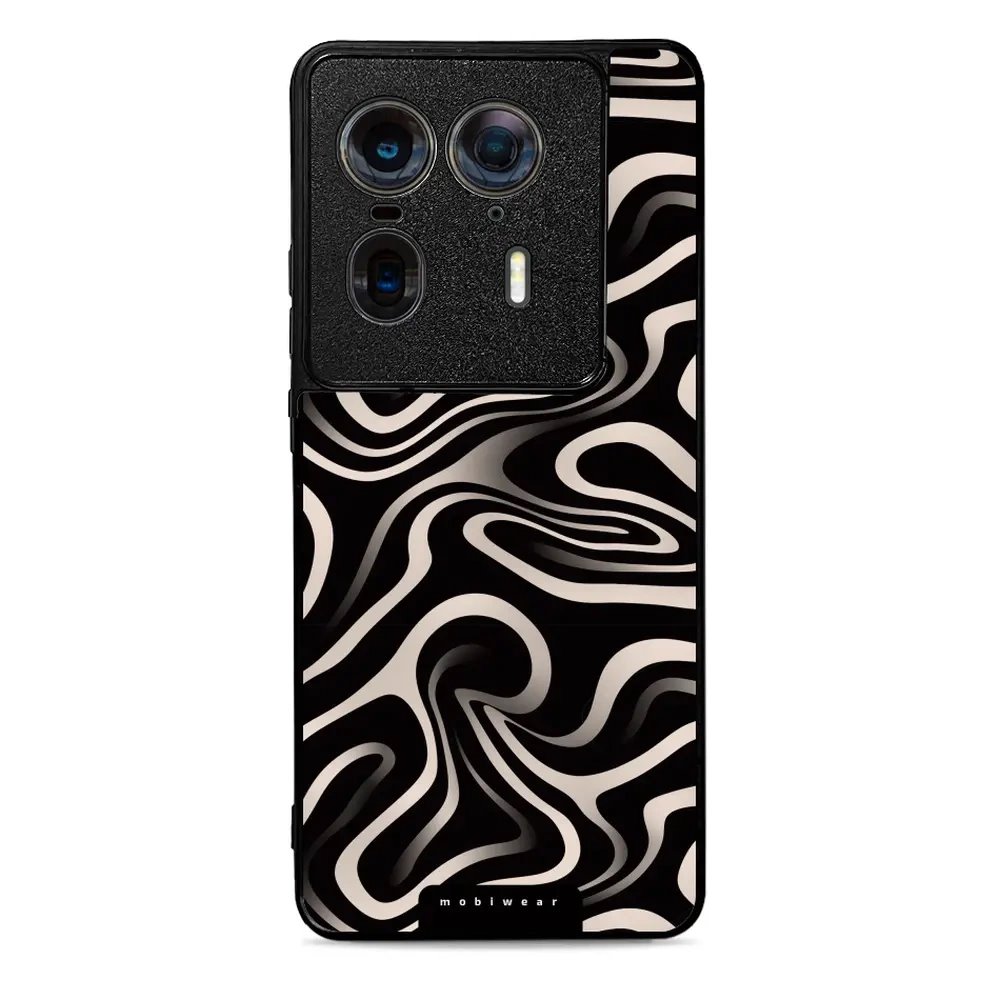 Lesklý kryt Mobiwear Glossy - Motorola Edge 50 Ultra - GA63G Vlnky a linky