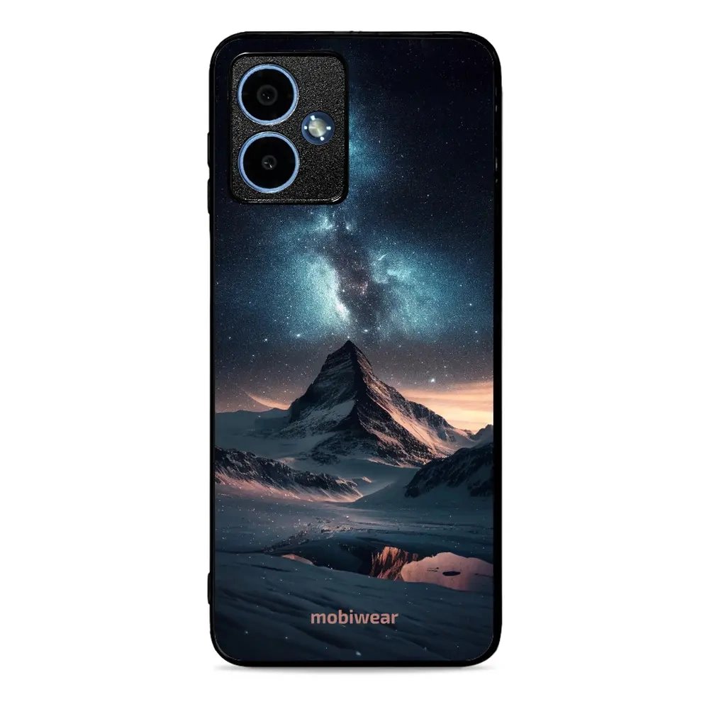 Lesklý kryt Mobiwear Glossy - Motorola Moto G14 - G006G Hora s hvězdnou oblohou