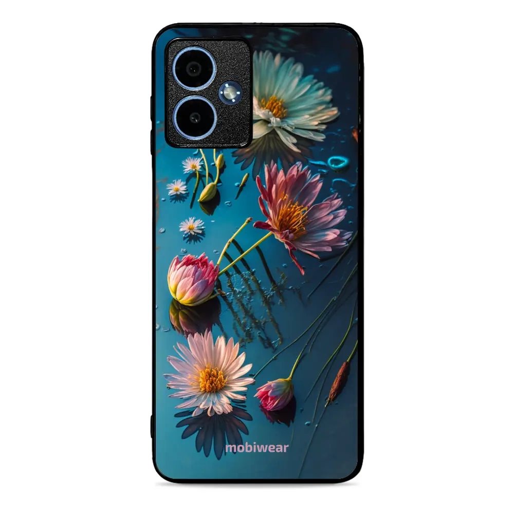 Lesklý kryt Mobiwear Glossy - Motorola Moto G14 - G013G Květy na hladině