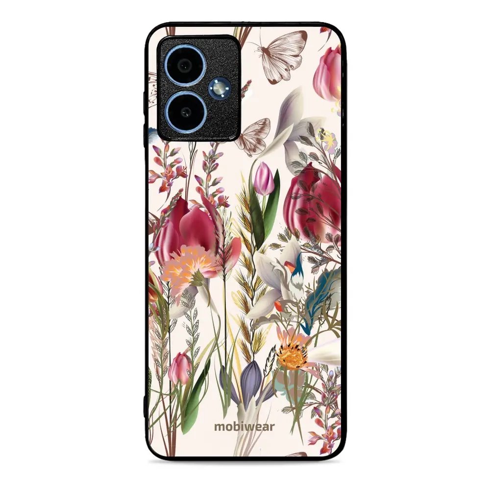 Lesklý kryt Mobiwear Glossy - Motorola Moto G14 - G031G - Rozkvetlá louka