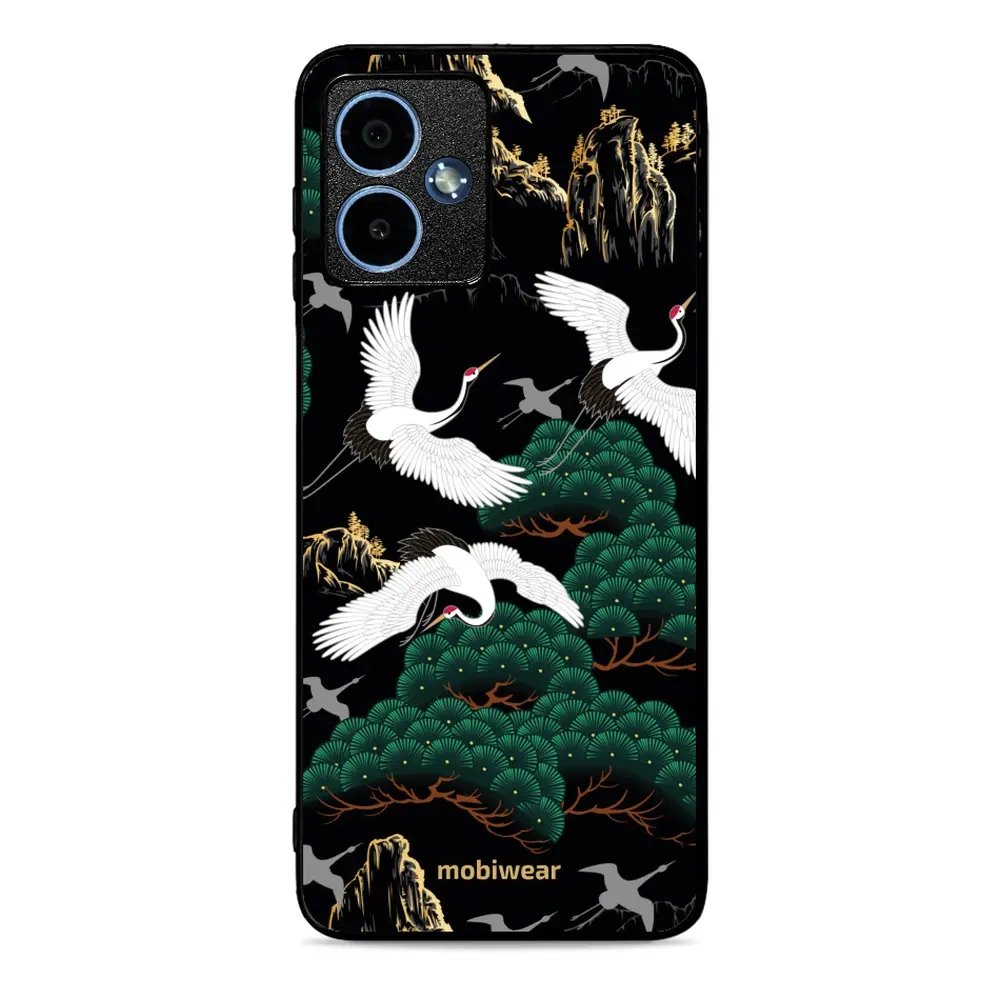 Lesklý kryt Mobiwear Glossy - Motorola Moto G14 - G042G - Jeřábi