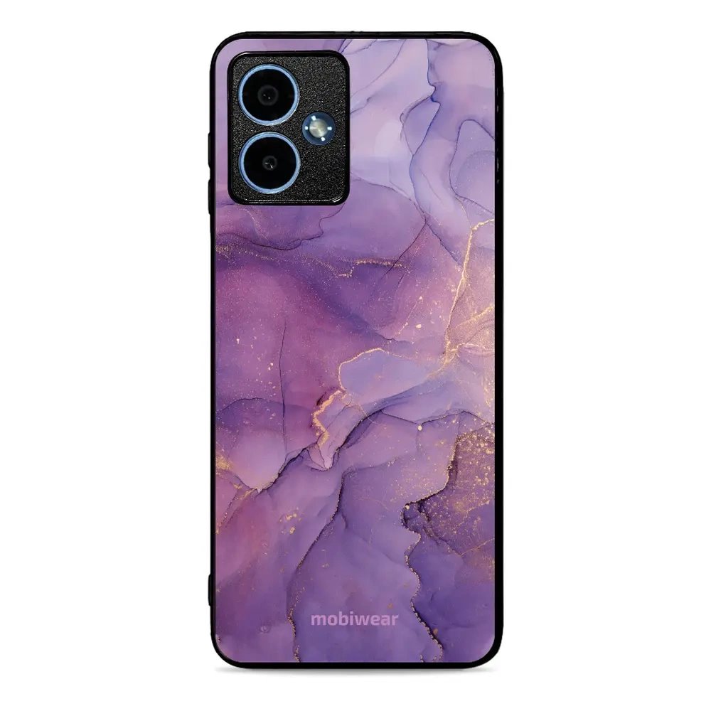 Lesklý kryt Mobiwear Glossy - Motorola Moto G14 - G050G - Fialový mramor