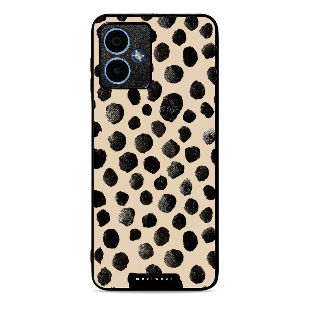 Lesklý kryt Mobiwear Glossy - Motorola Moto G14 - GA50G Černé puntíky