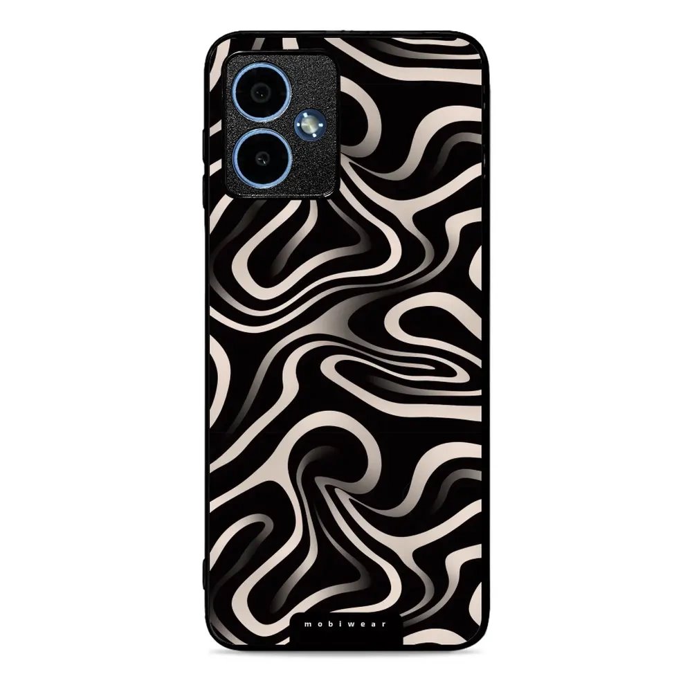 Lesklý kryt Mobiwear Glossy - Motorola Moto G14 - GA63G Vlnky a linky