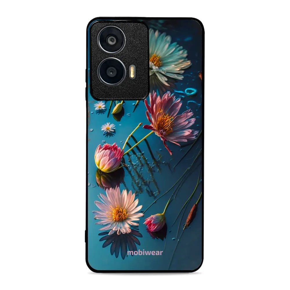 Lesklý kryt Mobiwear Glossy - Motorola Moto G24 - G013G Květy na hladině