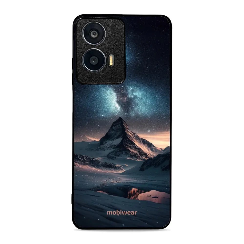 Lesklý kryt Mobiwear Glossy - Motorola Moto E14 - G006G Hora s hvězdnou oblohou