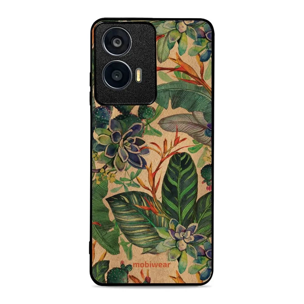 Lesklý kryt Mobiwear Glossy - Motorola Moto E14 - G036G - Sukulenty