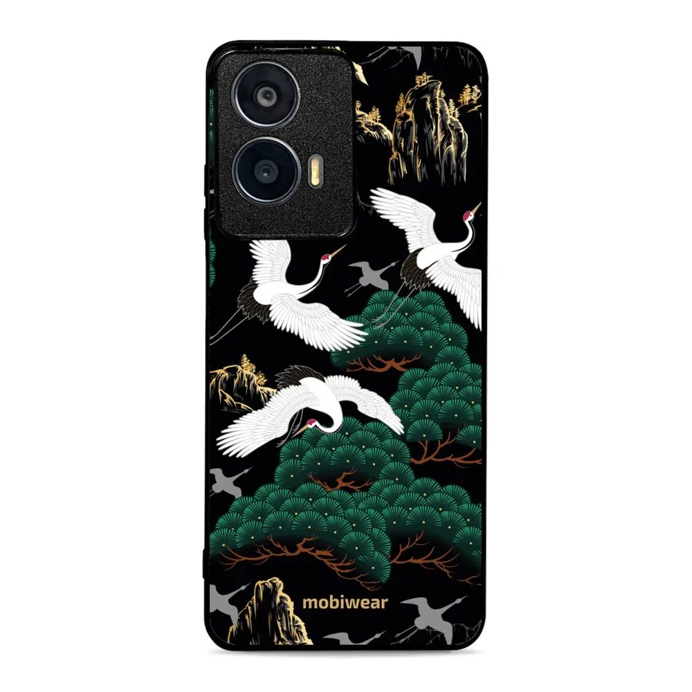 Lesklý kryt Mobiwear Glossy - Motorola Moto E14 - G042G - Jeřábi