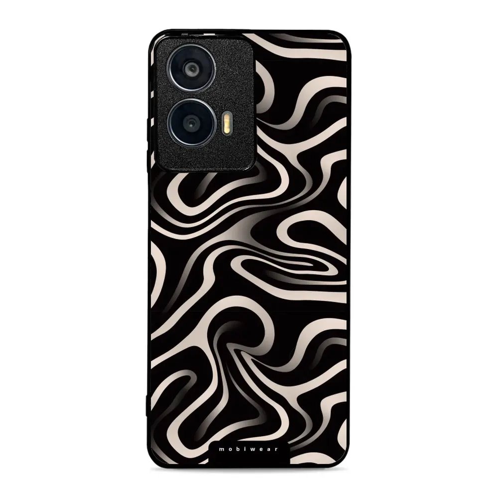 Lesklý kryt Mobiwear Glossy - Motorola Moto E14 - GA63G Vlnky a linky