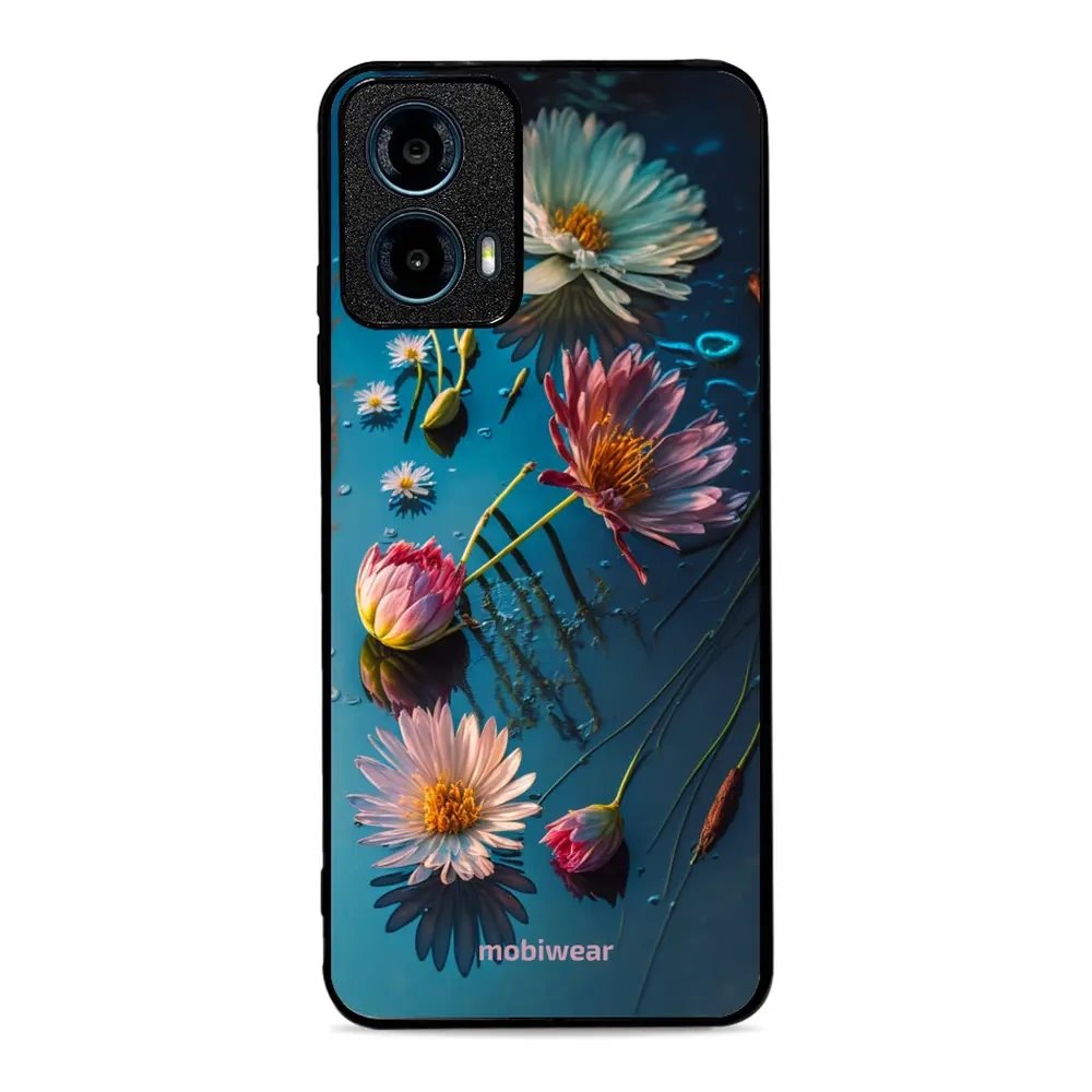 Lesklý kryt Mobiwear Glossy - Motorola Moto G34 5G - G013G Květy na hladině