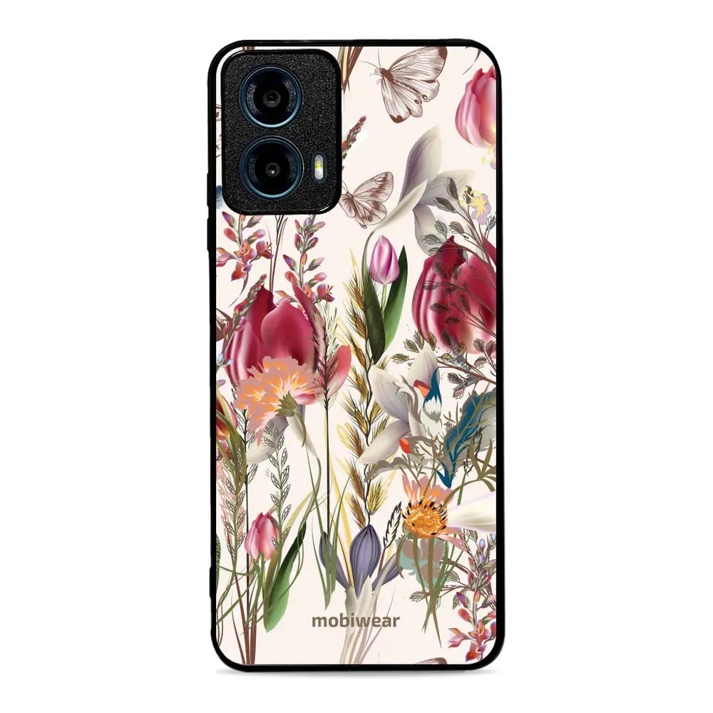 Lesklý kryt Mobiwear Glossy - Motorola Moto G34 5G - G031G - Rozkvetlá louka