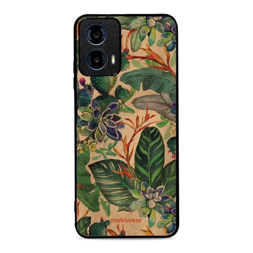 Lesklý kryt Mobiwear Glossy - Motorola Moto G34 5G - G036G - Sukulenty