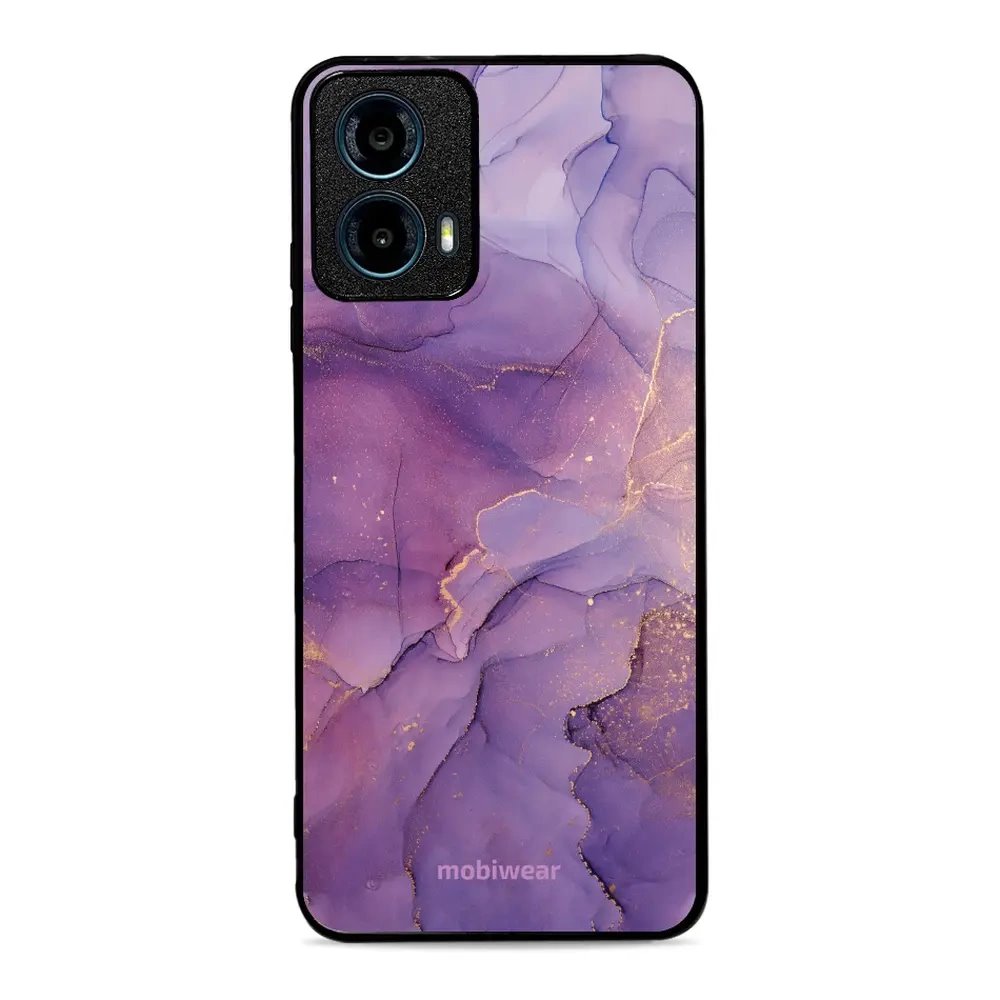 Lesklý kryt Mobiwear Glossy - Motorola Moto G34 5G - G050G - Fialový mramor