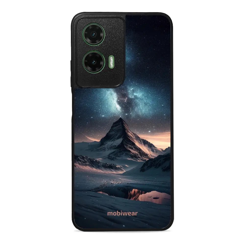 Lesklý kryt Mobiwear Glossy - Motorola Moto G35 5G - G006G Hora s hvězdnou oblohou