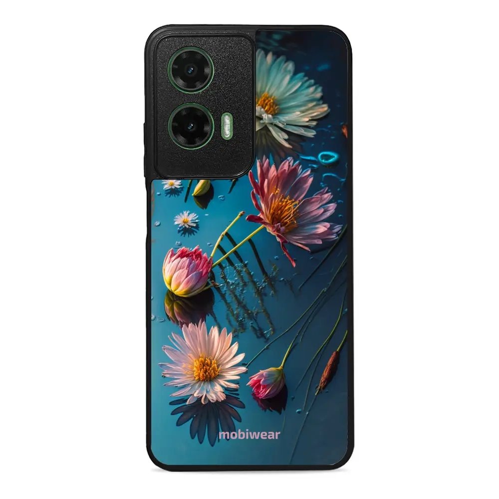 Lesklý kryt Mobiwear Glossy - Motorola Moto G35 5G - G013G Květy na hladině