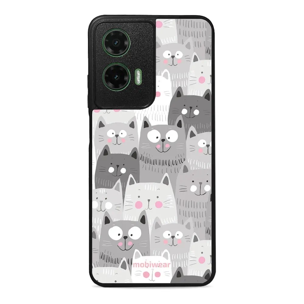 Lesklý kryt Mobiwear Glossy - Motorola Moto G35 5G - G045G - Kočičky
