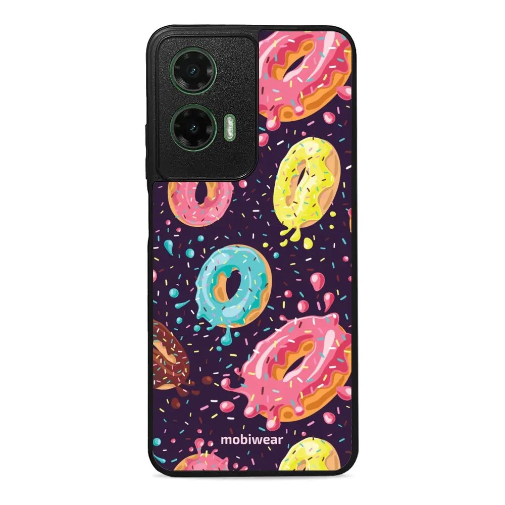 Lesklý kryt Mobiwear Glossy - Motorola Moto G35 5G - G046G - Donutky