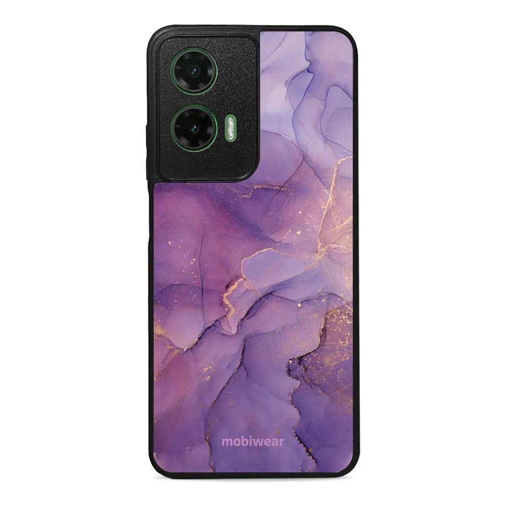 Lesklý kryt Mobiwear Glossy - Motorola Moto G35 5G - G050G - Fialový mramor