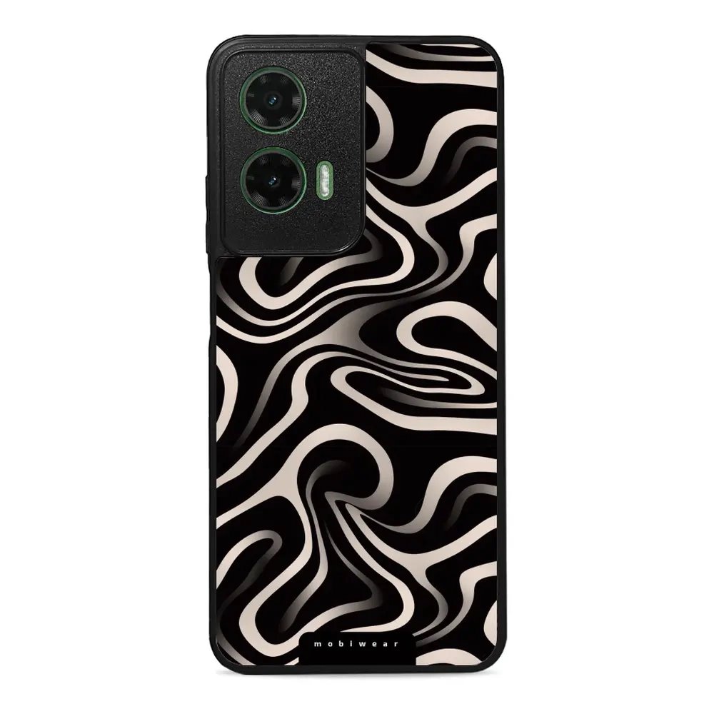 Lesklý kryt Mobiwear Glossy - Motorola Moto G35 5G - GA63G Vlnky a linky