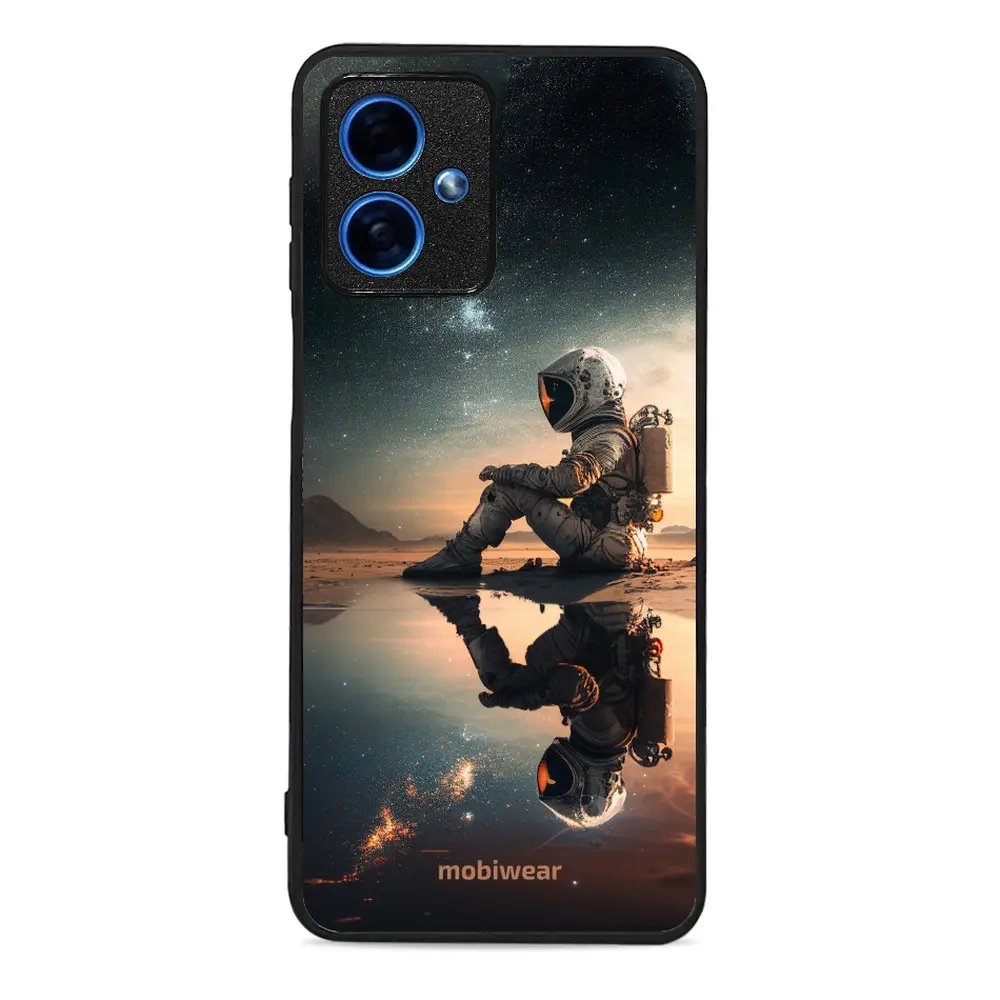 Lesklý kryt Mobiwear Glossy - Motorola Moto G54 5G - G003G Astronaut na samotce