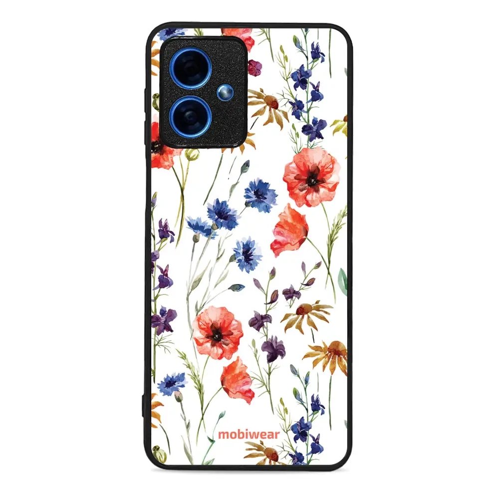 Lesklý kryt Mobiwear Glossy - Motorola Moto G54 5G - G032G - Luční kvítí