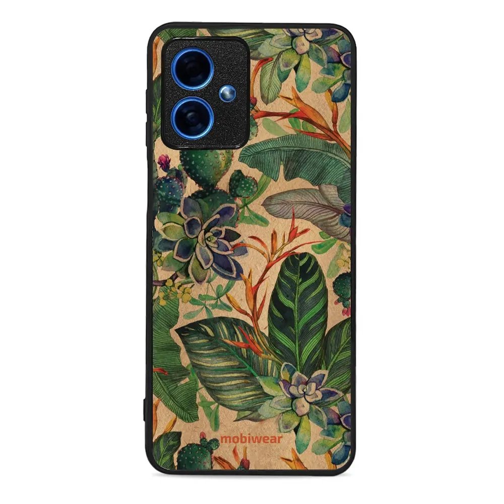 Lesklý kryt Mobiwear Glossy - Motorola Moto G54 5G - G036G - Sukulenty