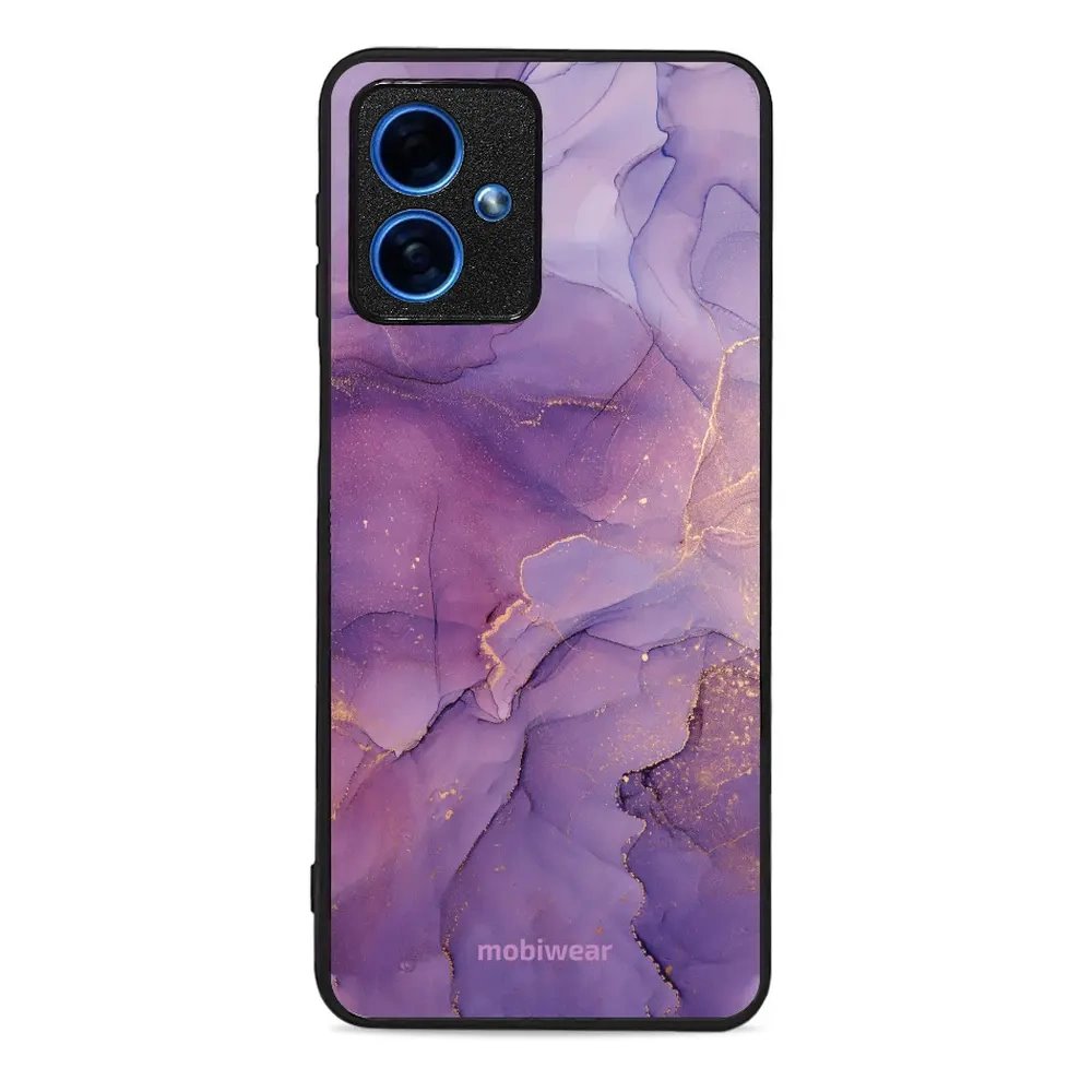 Lesklý kryt Mobiwear Glossy - Motorola Moto G54 5G - G050G - Fialový mramor