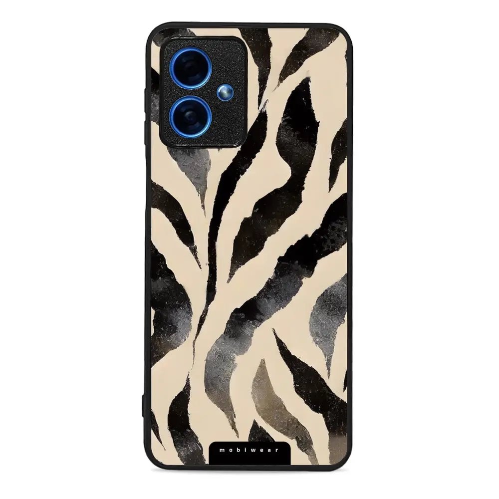 Lesklý kryt Mobiwear Glossy - Motorola Moto G54 5G - GA53G Zebří