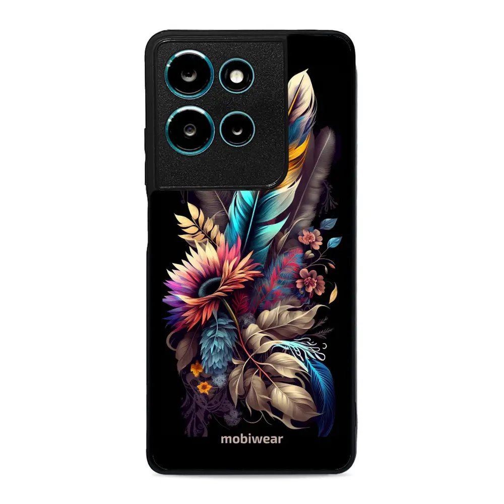 Lesklý kryt Mobiwear Glossy - Motorola Moto G75 5G - G011G Kytice s pírkem