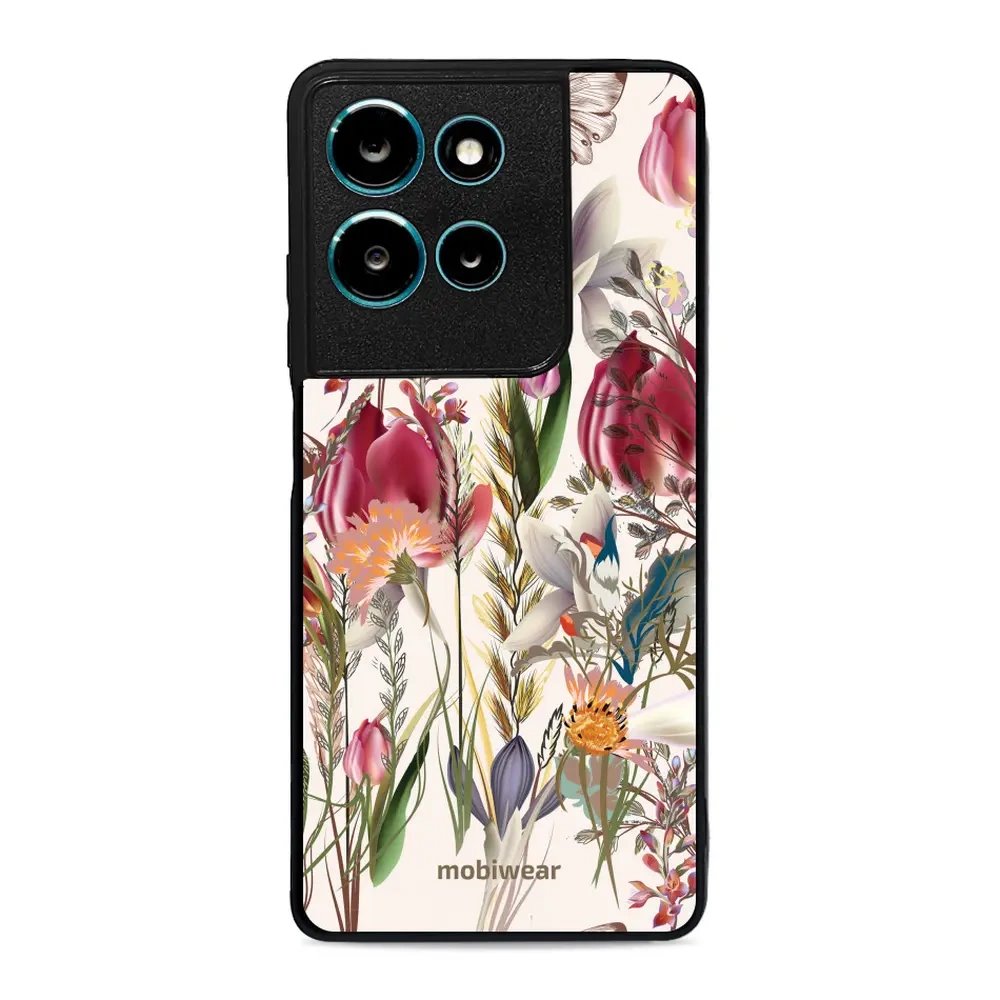 Lesklý kryt Mobiwear Glossy - Motorola Moto G75 5G - G031G - Rozkvetlá louka