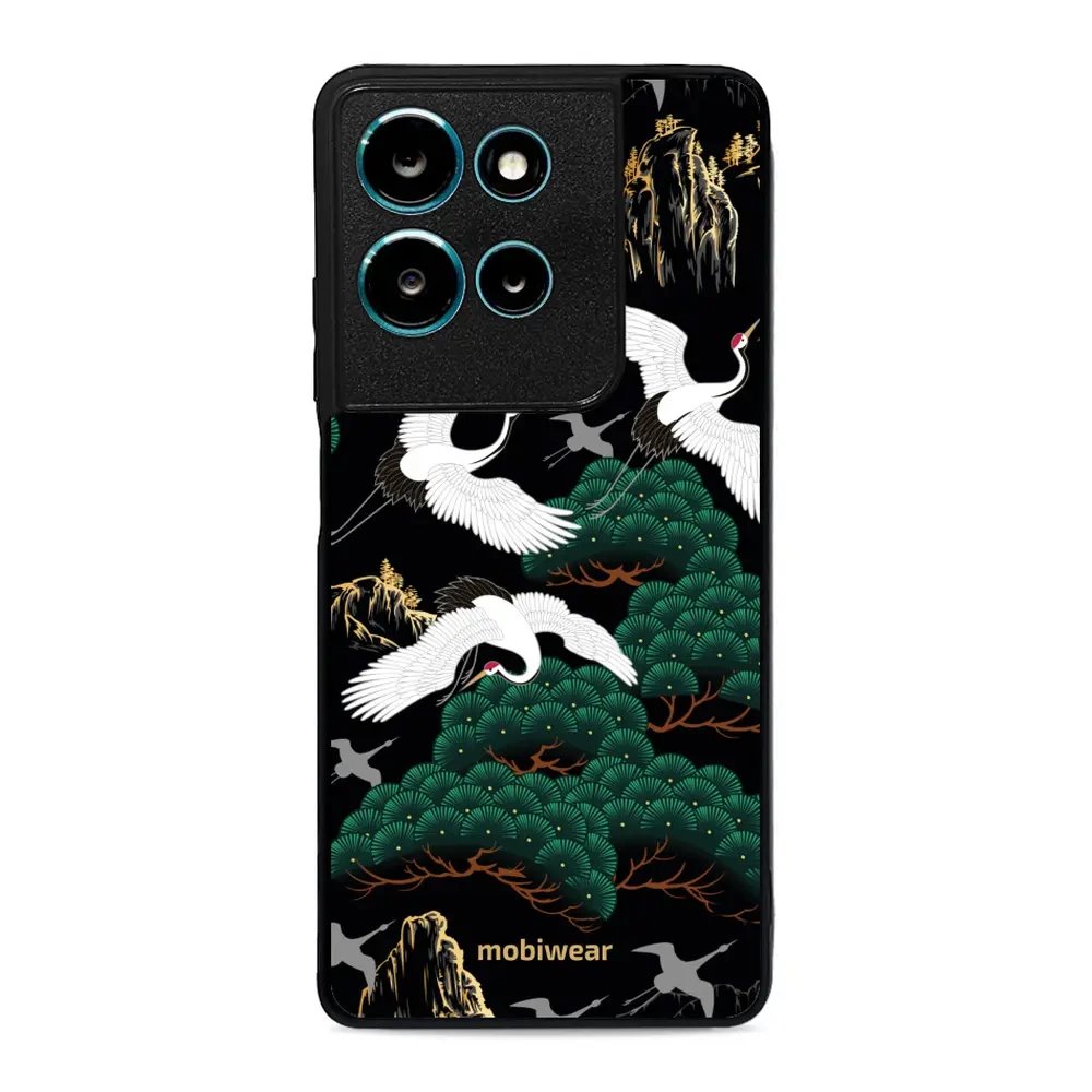Lesklý kryt Mobiwear Glossy - Motorola Moto G75 5G - G042G - Jeřábi