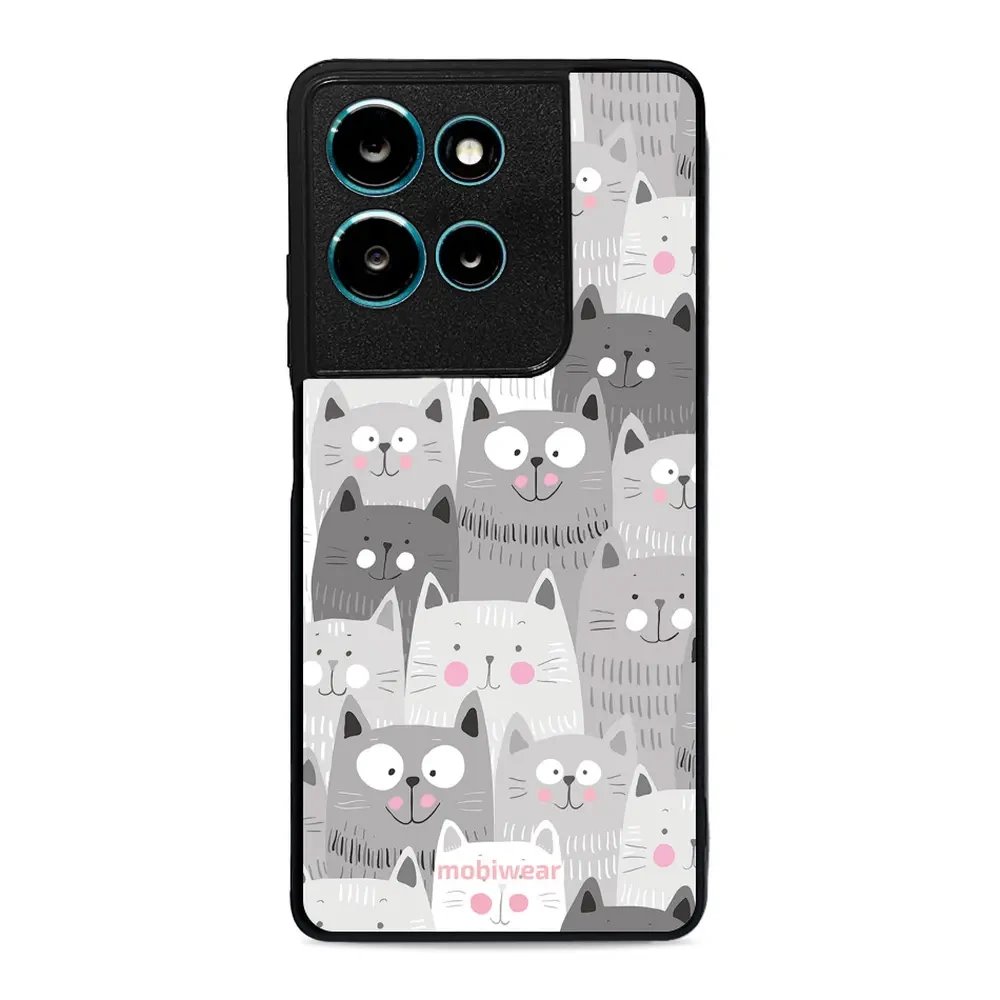 Lesklý kryt Mobiwear Glossy - Motorola Moto G75 5G - G045G - Kočičky