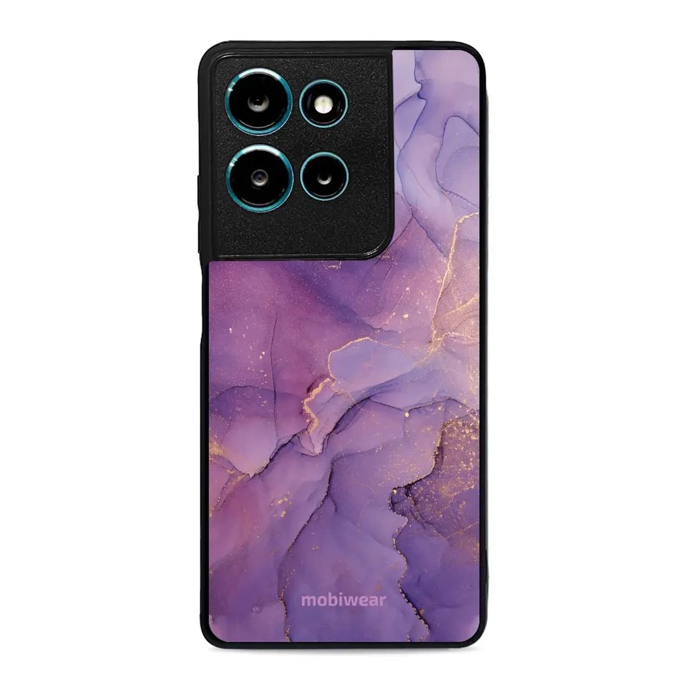 Lesklý kryt Mobiwear Glossy - Motorola Moto G75 5G - G050G - Fialový mramor