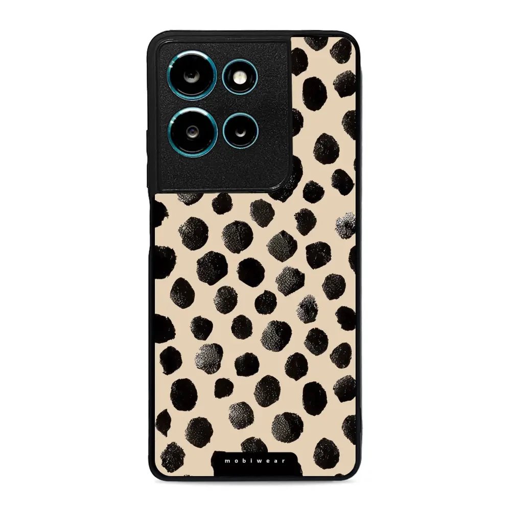 Lesklý kryt Mobiwear Glossy - Motorola Moto G75 5G - GA50G Černé puntíky