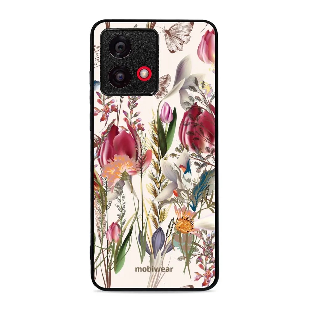 Lesklý kryt Mobiwear Glossy - Motorola Moto G84 - G031G - Rozkvetlá louka