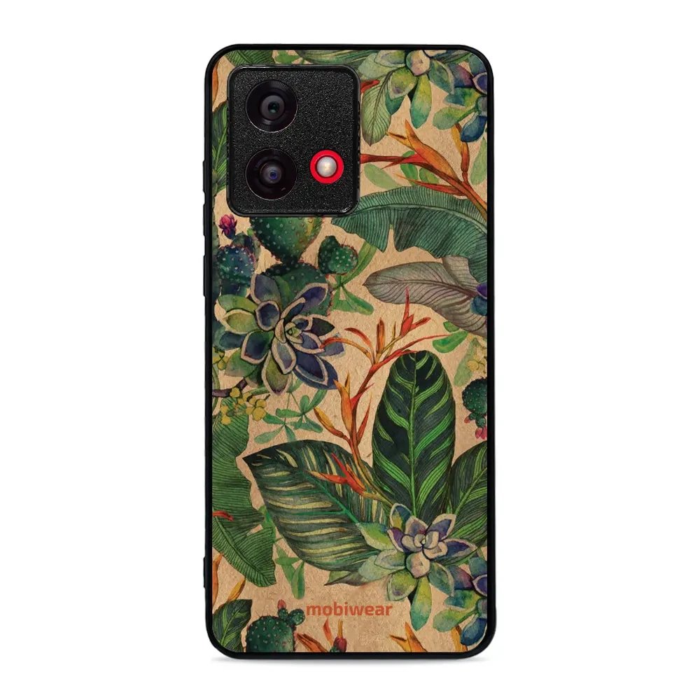 Lesklý kryt Mobiwear Glossy - Motorola Moto G84 - G036G - Sukulenty