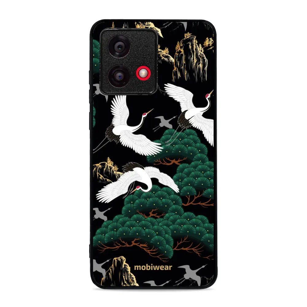 Lesklý kryt Mobiwear Glossy - Motorola Moto G84 - G042G - Jeřábi